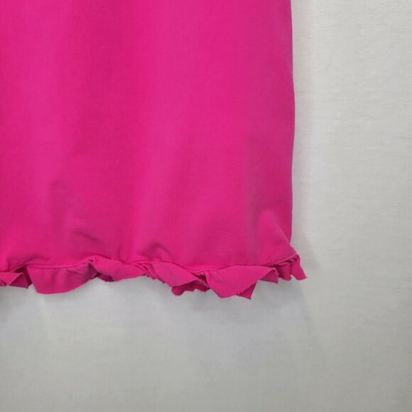 Hanna Andersson Girl's Size 120 Dress Short Sleeve Ruffle Trim Pink - Picture 4 of 7